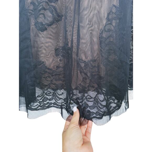 BCBG Black Strapless Tulle Cocktail Dress 4 Formal Whimsigoth Event Fairygoth - Picture 12 of 12